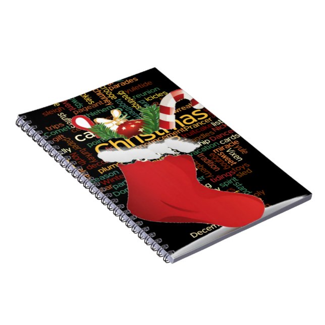 Caderno Espiral Olá! Feliz Natal GIFTS e um Feliz ano novo (Lado Direito)