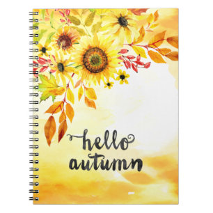 Caderno Espiral Olá outono