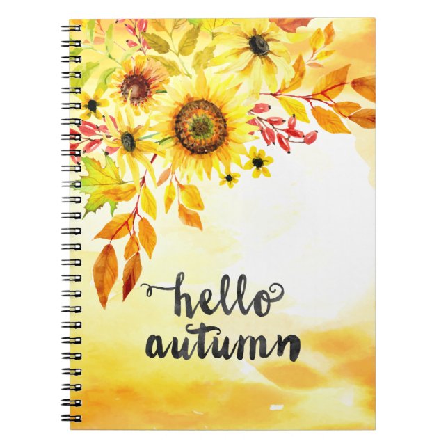 Caderno Espiral Olá outono (Frente)