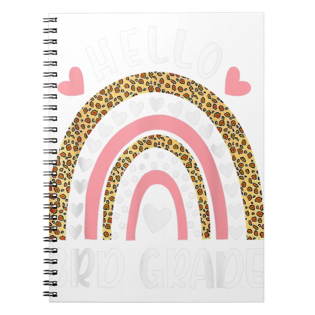 Caderno Espiral Olá Professores Arco-íris da 3ª Série Crianças de  (Frente)