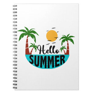 Caderno Espiral Olá Summer