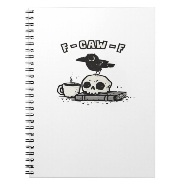 Caderno Espiral Olhar único e fixe F Caw F (Frente)