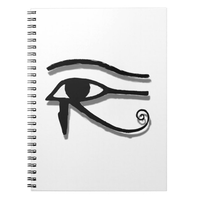 Caderno Espiral Olho De Horus Egípcio Símbolo De Desenho De Tinta (Frente)