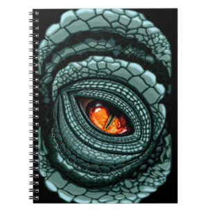 Caderno Espiral Olho de Predador Réptil Primitivo