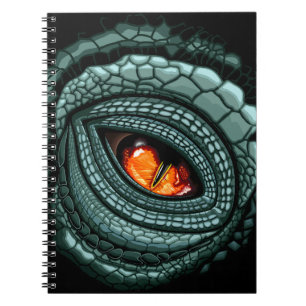 Caderno Espiral Olho de Predador Réptil Primitivo