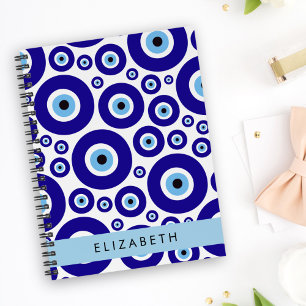 Caderno Espiral Olho do Mal, Olho Grego, Olho Turco, Mati, Seu Nom