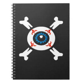 Caderno Espiral Olho e Ossos Cruzados  