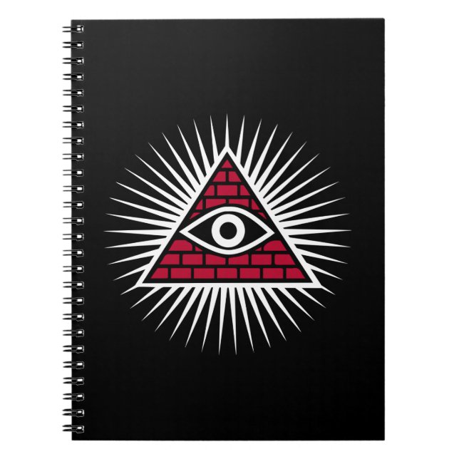 Caderno Espiral Olho Freemasônico (Frente)