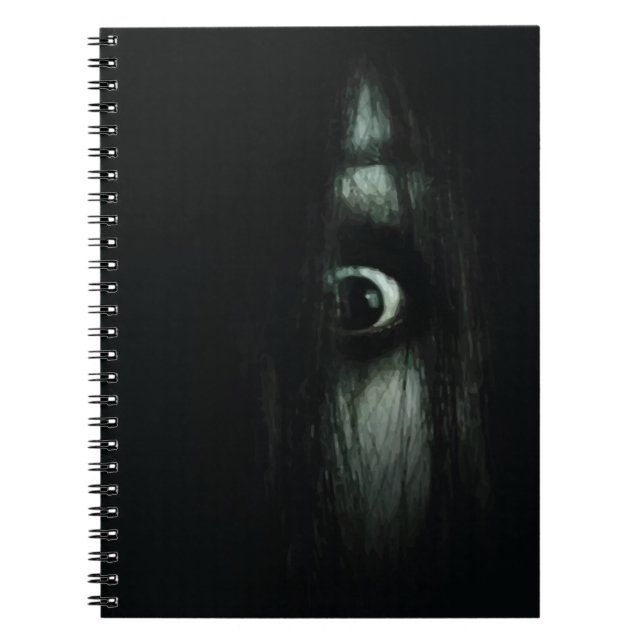 Caderno Espiral Olhos Assustadores V01 (Frente)