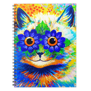 Caderno Espiral Olhos de Flor de Gato