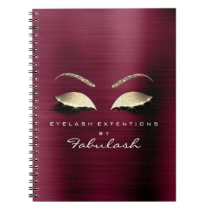 Caderno Espiral Olhos Dourados e brilhantes Maquiagem Beleza Luxo1
