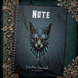 Caderno Espiral Olhos laranja, pele legal: a raposa deslumbrante.