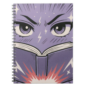 Caderno Espiral Olhos na história - Notebook de leitura estética