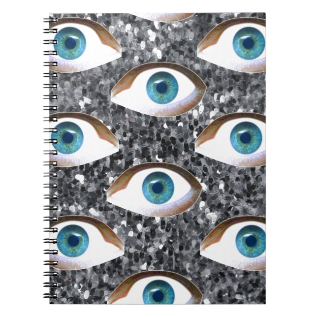 Caderno Espiral olhos sequenciais (Frente)