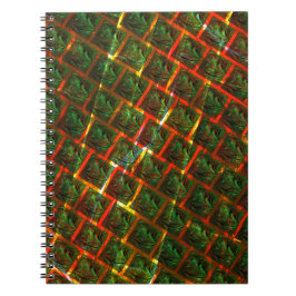 Caderno Espiral "Olhos verdes enquadrados", arranhões ou grelha ve