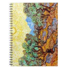 Caderno Espiral Oliveiras (1889) paisagística Arte Van Gogh espira