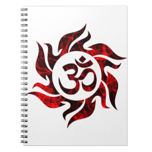 Caderno Espiral Om Hindu, Símbolo Om, Logotipo Om, Aum