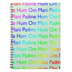 Caderno Espiral Om Mani Padme Hum