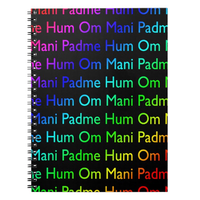 Caderno Espiral Om Mani Padme Hum (Frente)