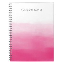 Caderno Espiral Ombre cor-de-rosa