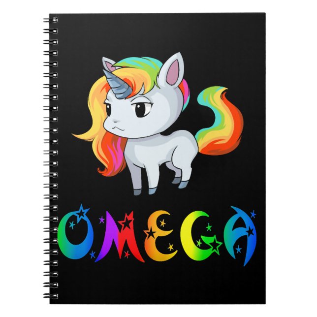 Caderno Espiral Omega Unicorn (Frente)