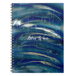 Caderno Espiral Onda Azul