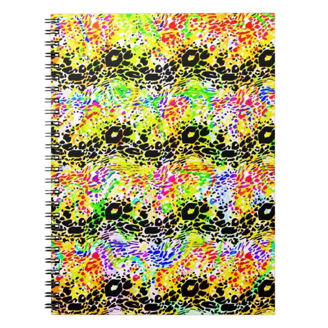 Caderno Espiral Onda colorida (Frente)