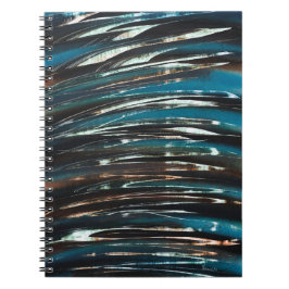 Caderno Espiral Onda Gráfica Grunge