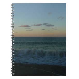 Caderno Espiral Ondas caindo na paisagem de Sunset Beach