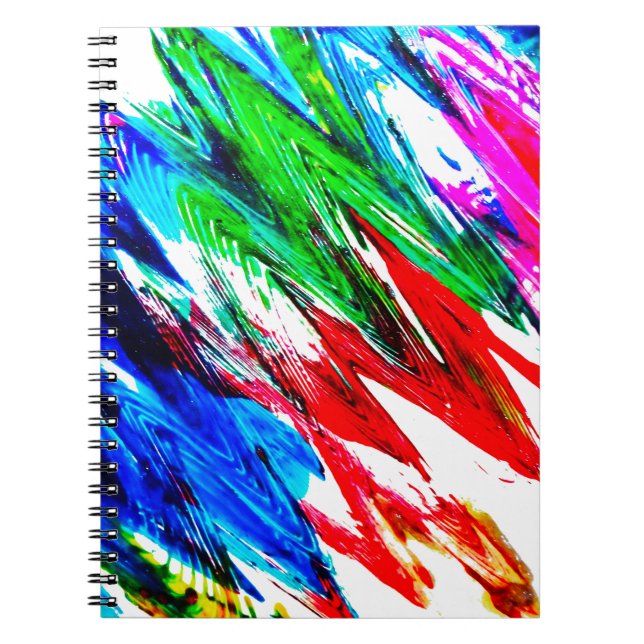 Caderno Espiral Ondas coloridas (Frente)