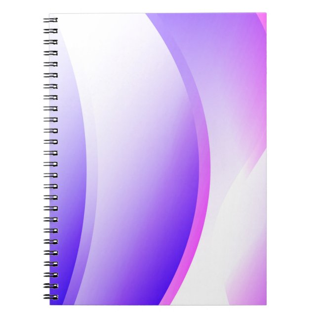 Caderno Espiral Ondas criativas. Backgr (Estilo de Tecnologia Futu (Frente)