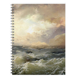 Caderno Espiral Ondas de Tempestade Oceânica