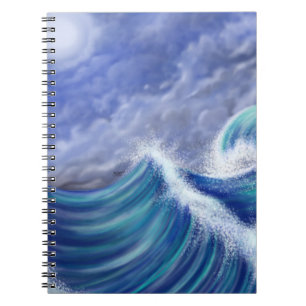 Caderno Espiral Ondas iluminadas