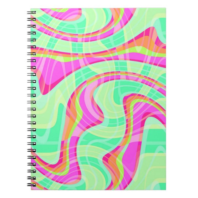 Caderno Espiral Ondas loucas (Frente)