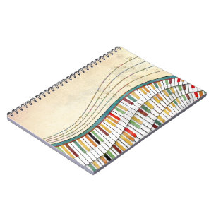 Caderno Espiral Ondas Melódicas