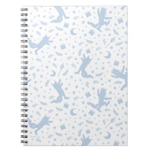 Caderno Espiral Onde as Coisas Selvagens Floral Azul