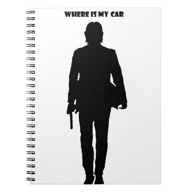 Caderno Espiral Onde está o meu carro? (Frente)