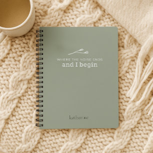 Caderno Espiral Onde o ruído termina no notebook principal