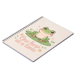 Caderno Espiral One Hop at a Time | Frog on Lily Pad