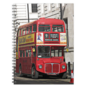 Caderno Espiral Ônibus de Londres do vintage