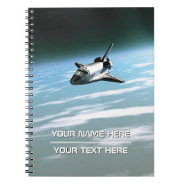 Caderno Espiral Ônibus espacial. Personalizável