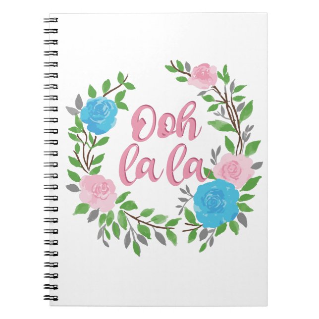 Caderno Espiral Ooh La La - Frases Francesas (Frente)