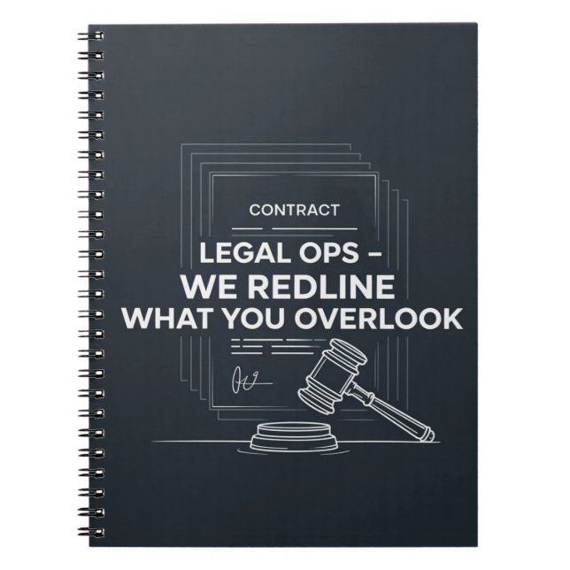 Caderno Espiral Operações Jurídicas - Organizadas, Estratégicas, E (Frente)