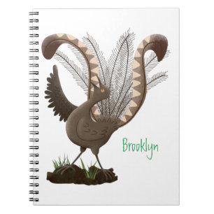 Caderno Espiral Óptica ilustração de desenho animado de lixeira su