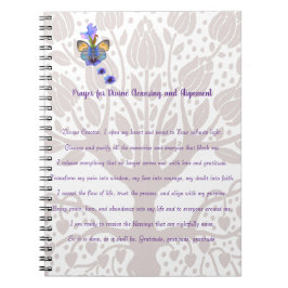 Caderno Espiral Oração à limpeza e alinhamento divino