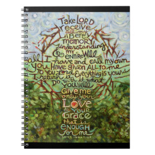 Caderno Espiral Oração do Diário do St. Igatius, presente da