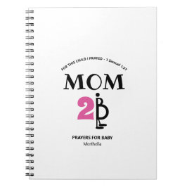 Caderno Espiral Orações Personalizadas Modernas Para Bebê