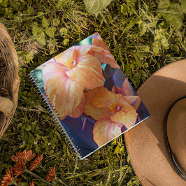 Caderno Espiral Orange Canna Lily Floral