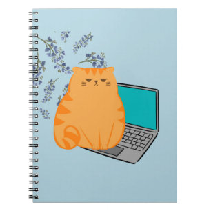 Caderno Espiral Orange Cat.