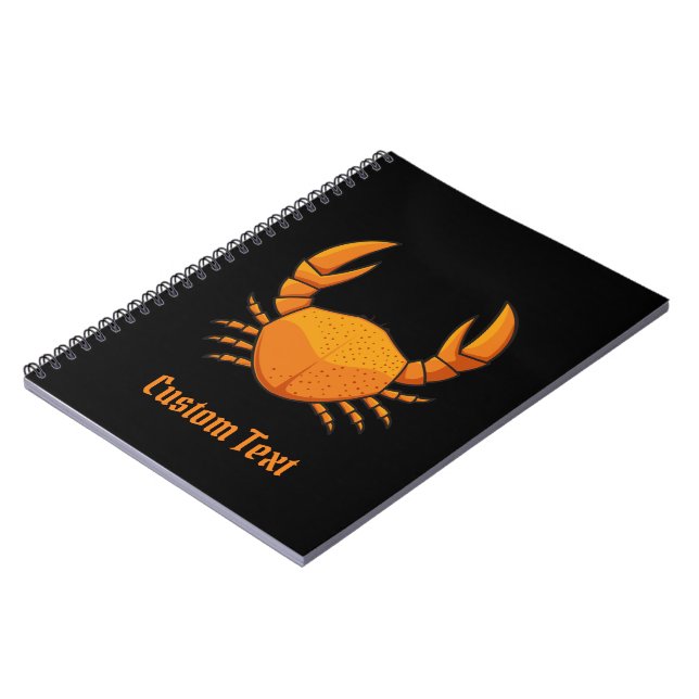 Caderno Espiral Orange Crab (Left Side)